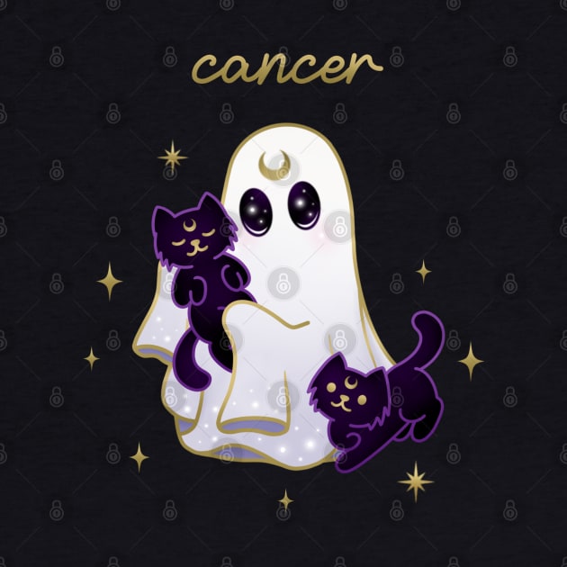 Cancer Cat Ghost with Cancer by moonstruck crystals